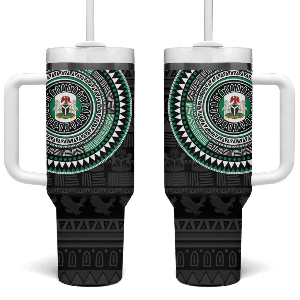 Nigeria Tumbler With Handle African Tribal Pattern