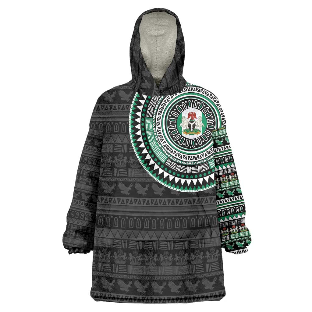 Nigeria Wearable Blanket Hoodie African Tribal Pattern