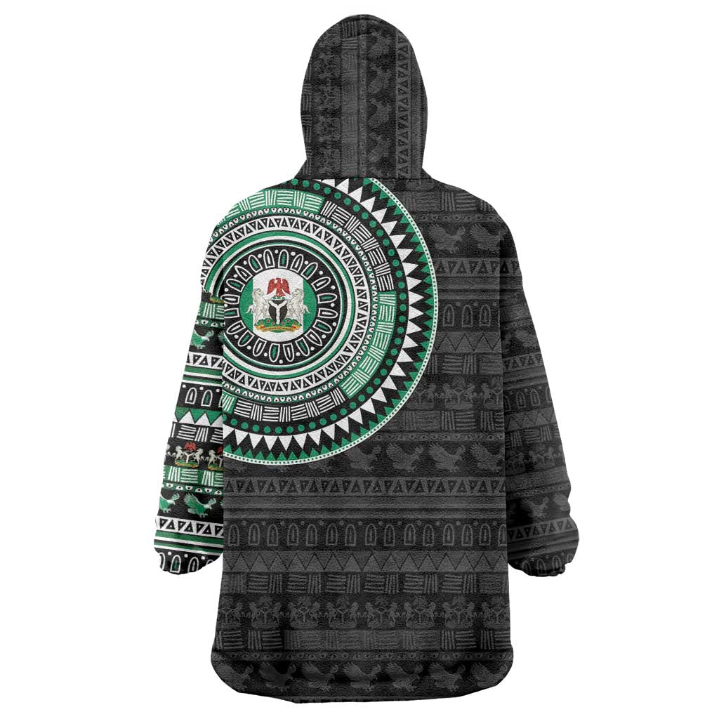 Nigeria Wearable Blanket Hoodie African Tribal Pattern