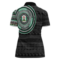 Nigeria Women Polo Shirt African Tribal Pattern