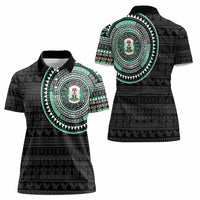 Nigeria Women Polo Shirt African Tribal Pattern