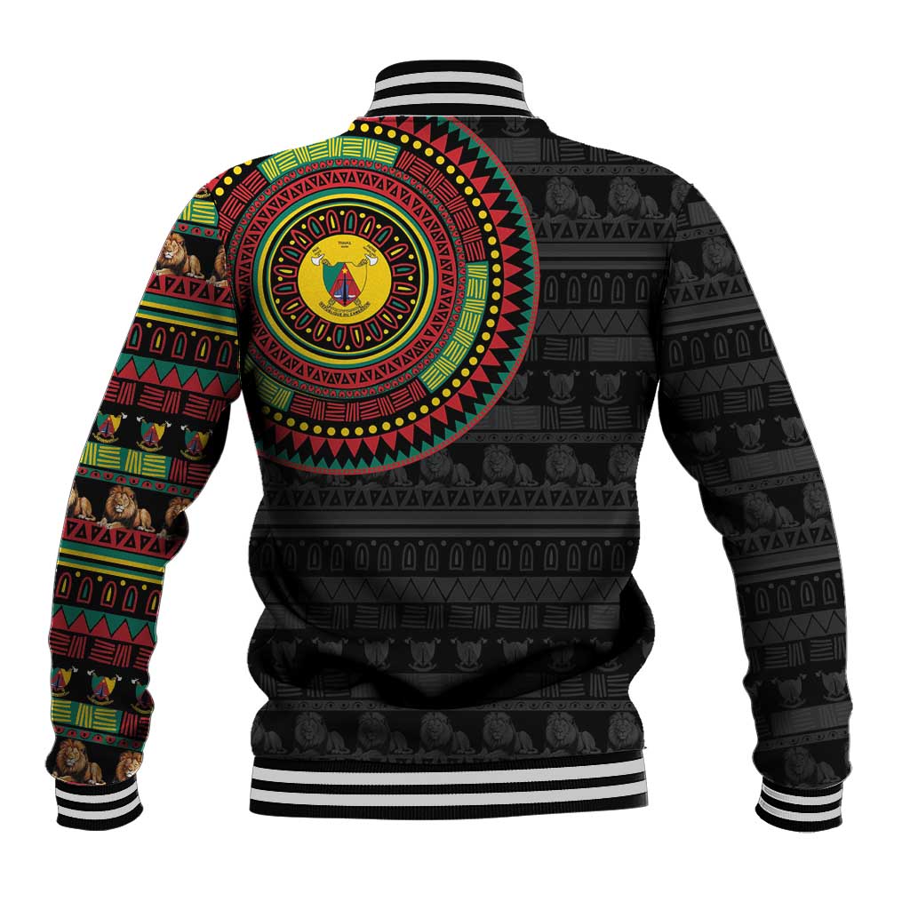 Cameroon Baseball Jacket African Tribal Pattern