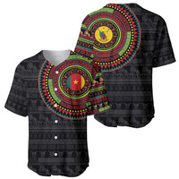 Cameroon Baseball Jersey African Tribal Pattern