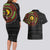 Cameroon Couples Matching Long Sleeve Bodycon Dress and Hawaiian Shirt African Tribal Pattern
