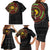 Cameroon Family Matching Long Sleeve Bodycon Dress and Hawaiian Shirt African Tribal Pattern