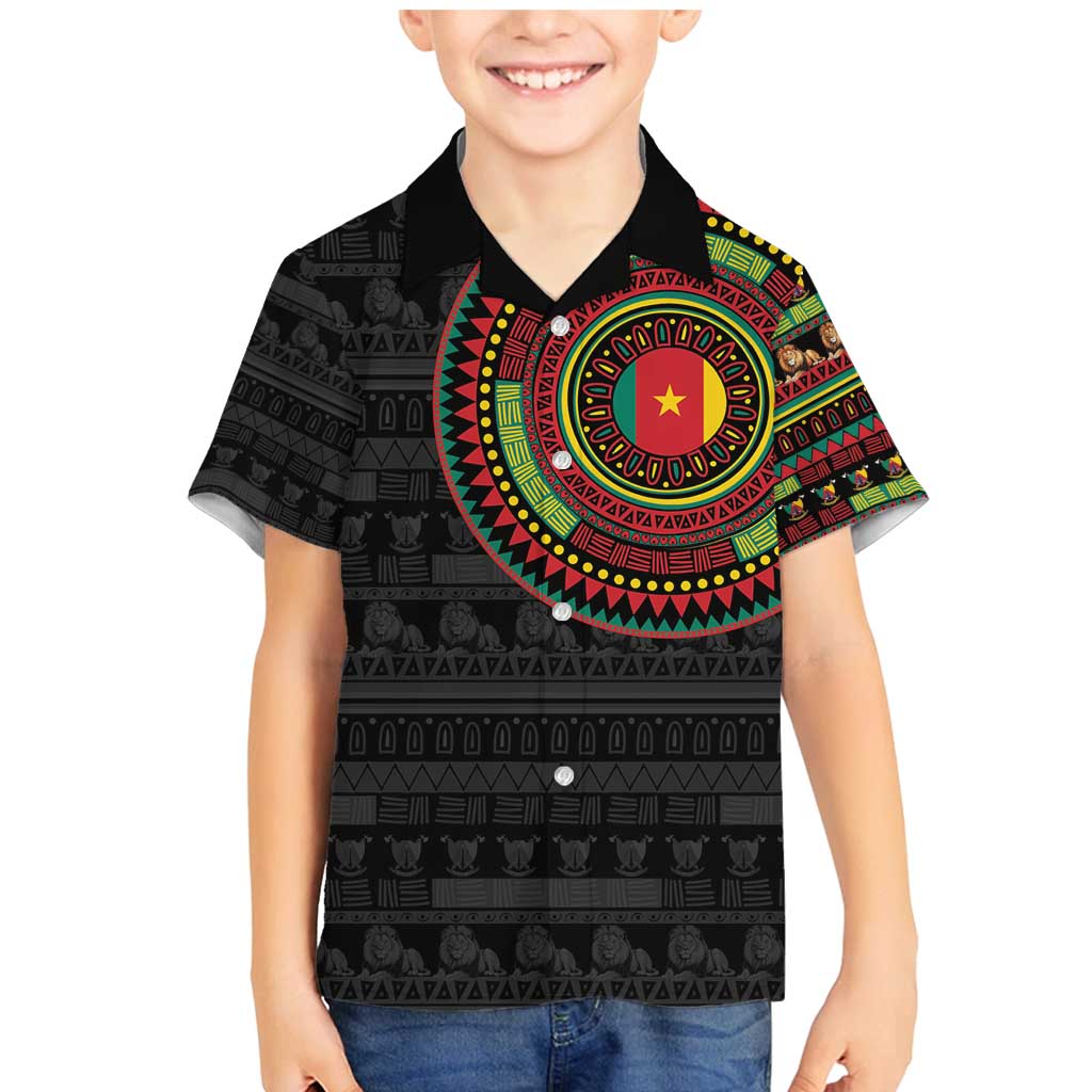 Cameroon Family Matching Mermaid Dress and Hawaiian Shirt African Tribal Pattern