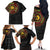 Cameroon Family Matching Off The Shoulder Long Sleeve Dress and Hawaiian Shirt African Tribal Pattern