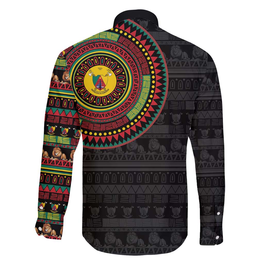 Cameroon Family Matching Off Shoulder Short Dress and Hawaiian Shirt African Tribal Pattern