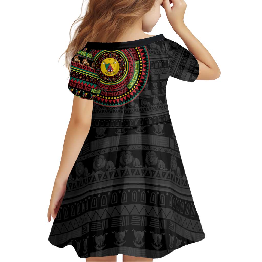 Cameroon Family Matching Summer Maxi Dress and Hawaiian Shirt African Tribal Pattern