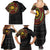 Cameroon Family Matching Summer Maxi Dress and Hawaiian Shirt African Tribal Pattern