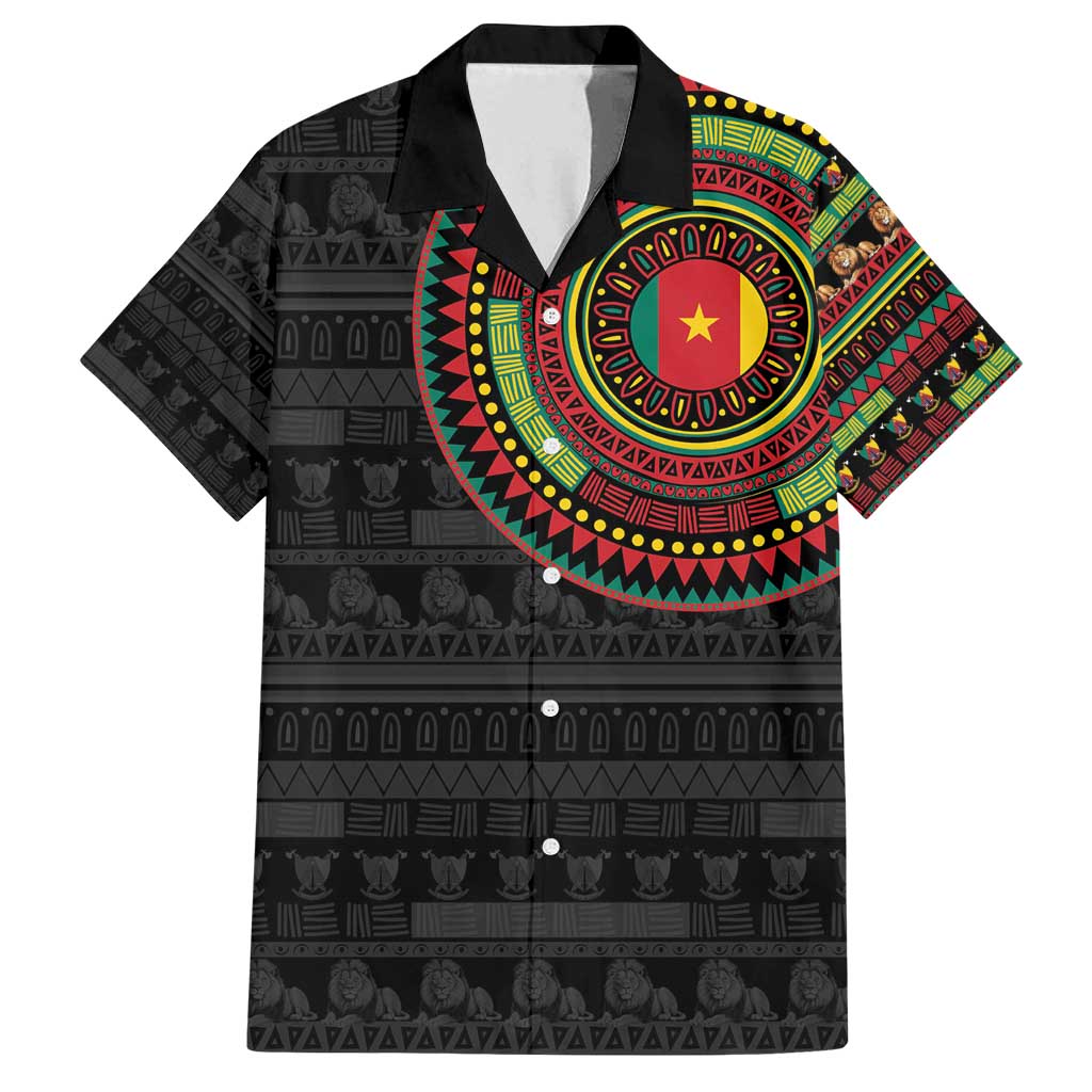 Cameroon Family Matching Summer Maxi Dress and Hawaiian Shirt African Tribal Pattern