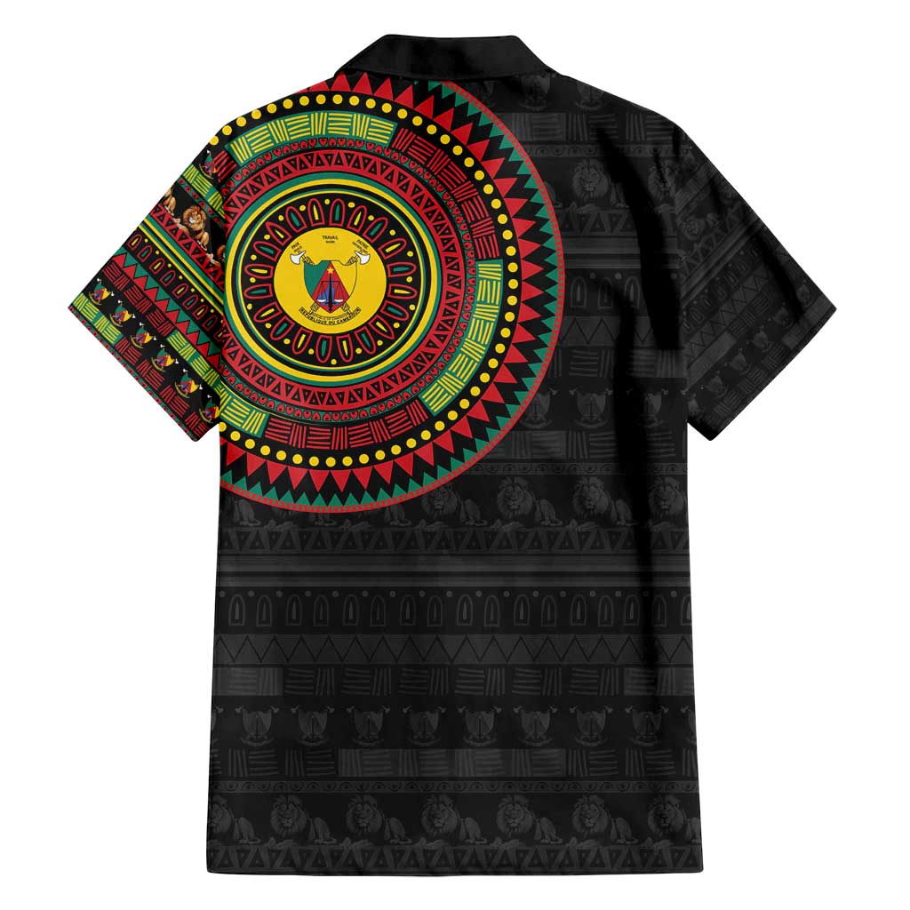 Cameroon Family Matching Summer Maxi Dress and Hawaiian Shirt African Tribal Pattern