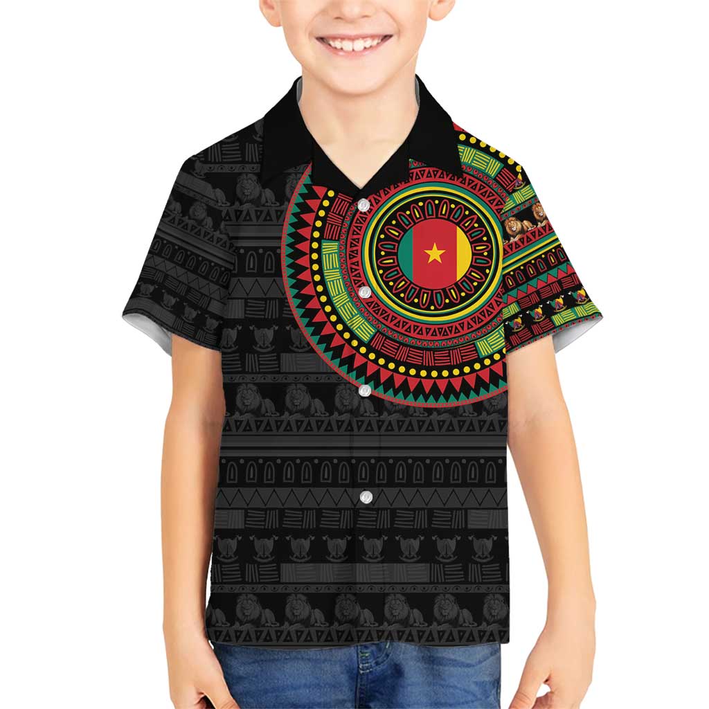 Cameroon Family Matching Summer Maxi Dress and Hawaiian Shirt African Tribal Pattern