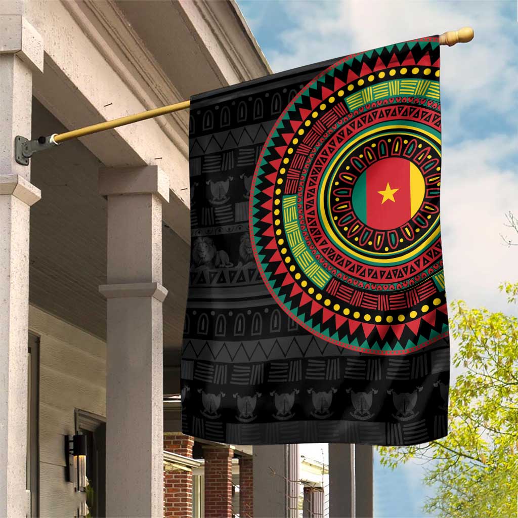 Cameroon Garden Flag African Tribal Pattern