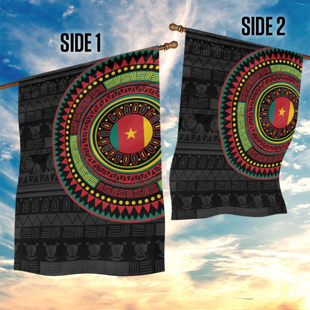 Cameroon Garden Flag African Tribal Pattern