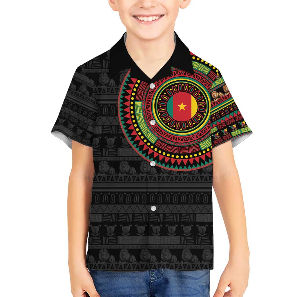 Cameroon Kid Hawaiian Shirt African Tribal Pattern
