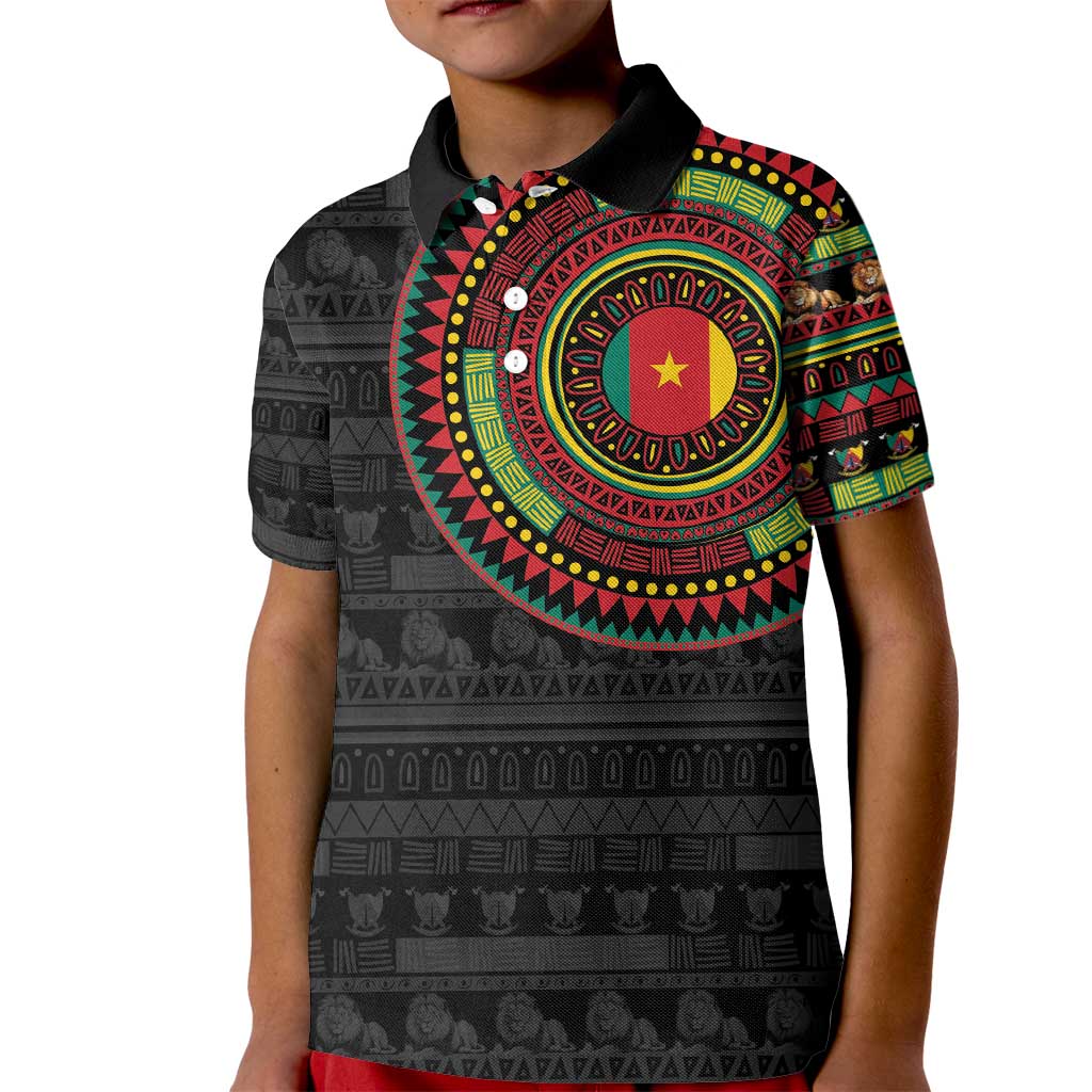 Cameroon Kid Polo Shirt African Tribal Pattern