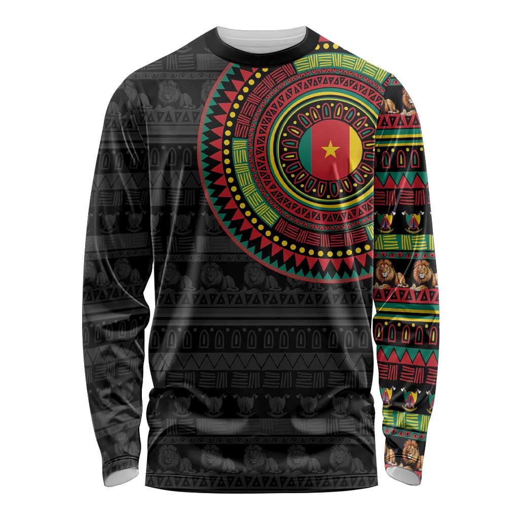 Cameroon Long Sleeve Shirt African Tribal Pattern