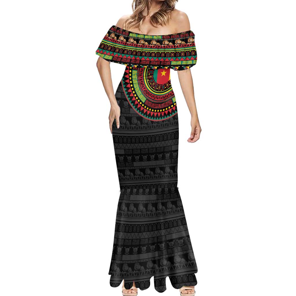 Cameroon Mermaid Dress African Tribal Pattern