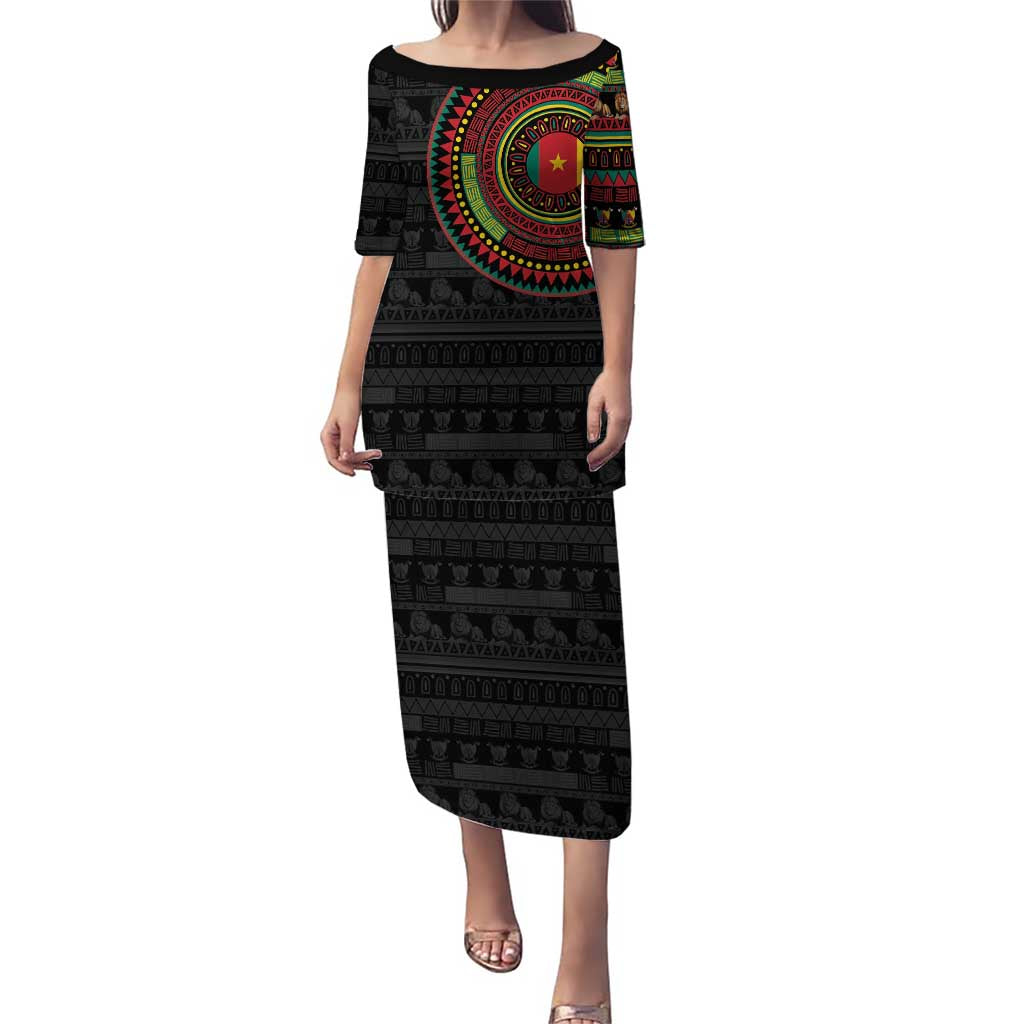 Cameroon Puletasi African Tribal Pattern
