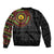 Cameroon Sleeve Zip Bomber Jacket African Tribal Pattern