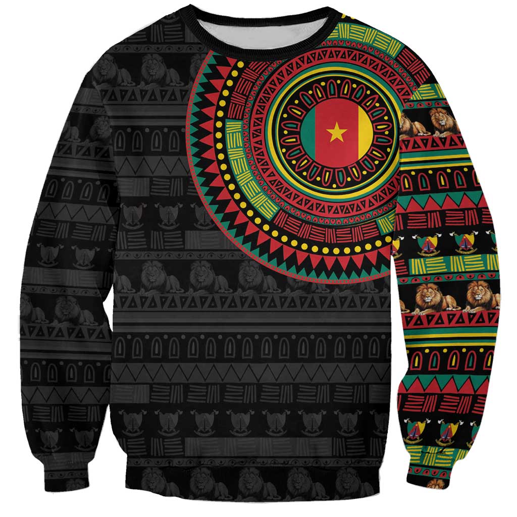 Cameroon Sweatshirt African Tribal Pattern