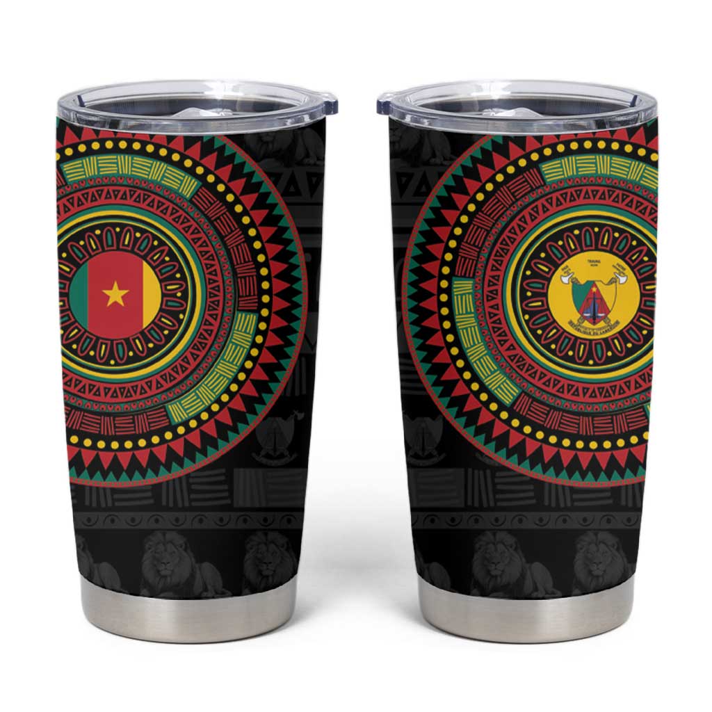 Cameroon Tumbler Cup African Tribal Pattern
