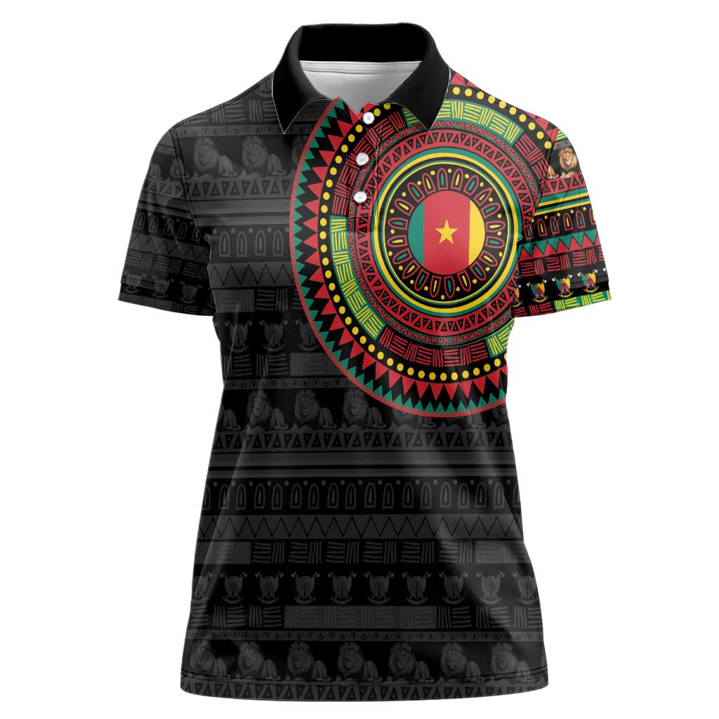 Cameroon Women Polo Shirt African Tribal Pattern