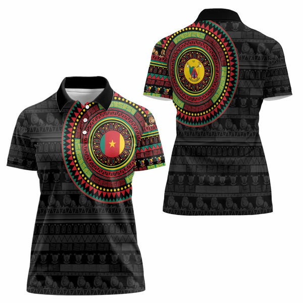 Cameroon Polo Shirt Toghu Traditional Pattern LT15 main image 1