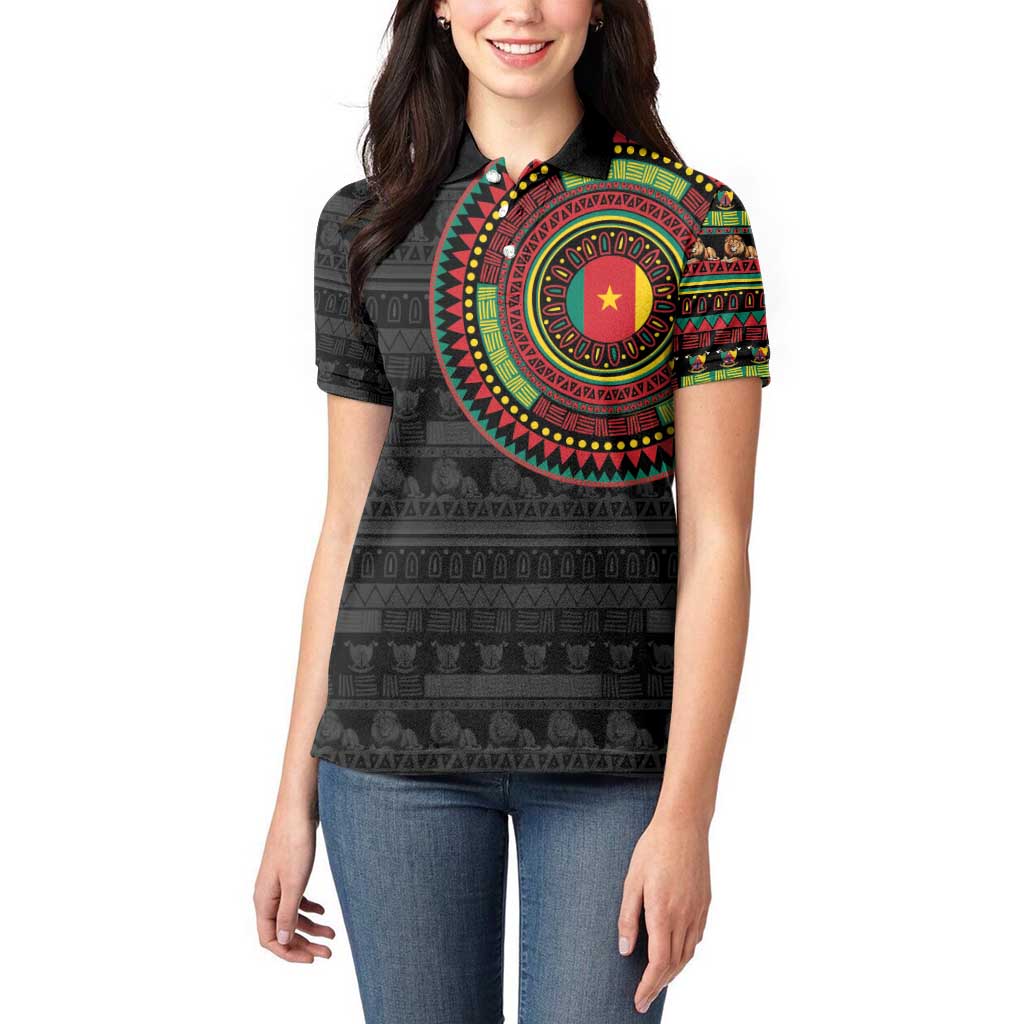 Cameroon Women Polo Shirt African Tribal Pattern