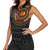 Cameroon Women Sleeveless Polo Shirt African Tribal Pattern