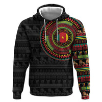Cameroon Zip Hoodie African Tribal Pattern