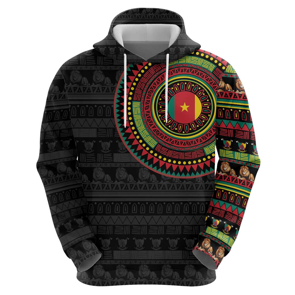 Cameroon Zip Hoodie African Tribal Pattern