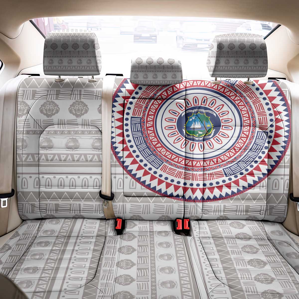 Liberia Back Car Seat Cover African Tribal Pattern