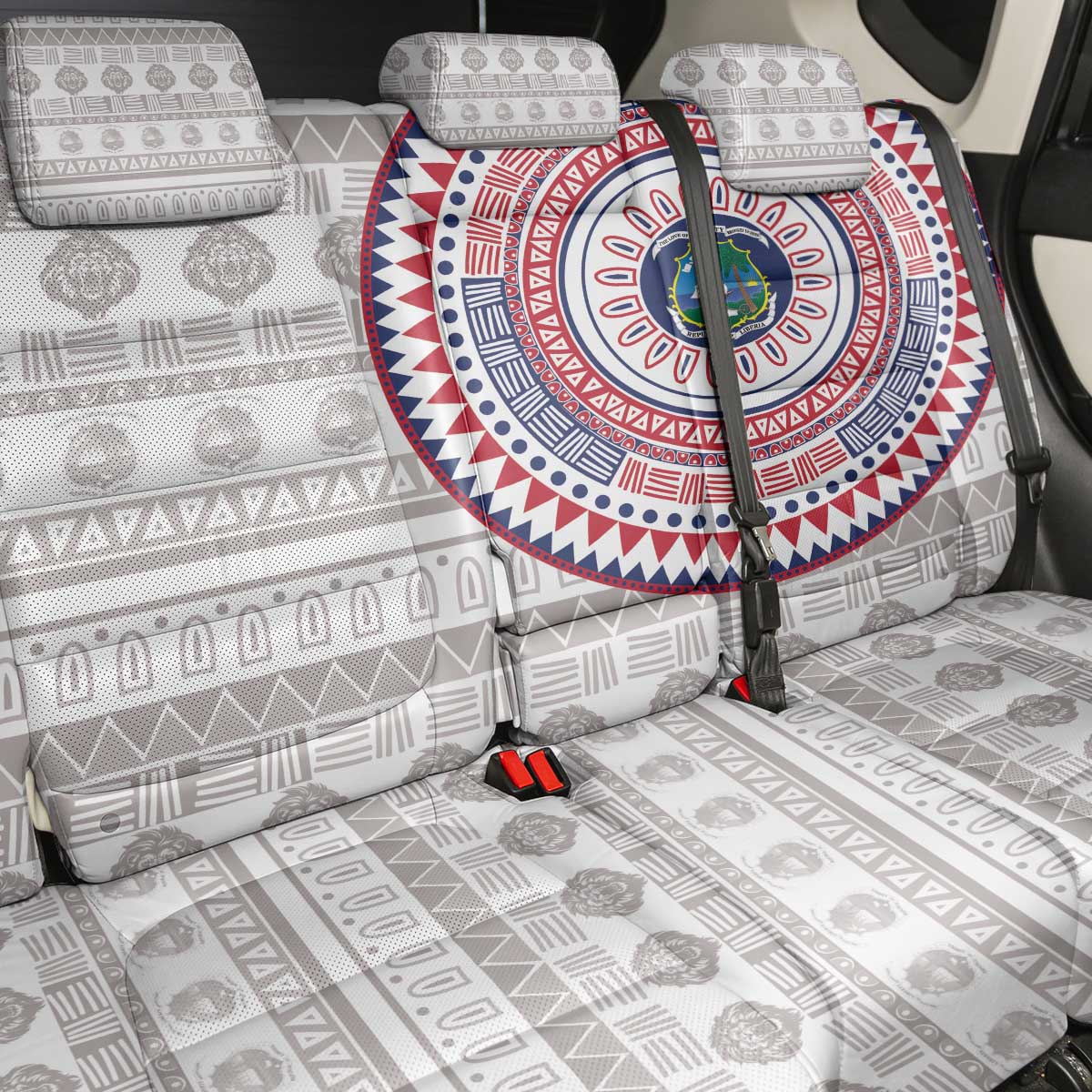 Liberia Back Car Seat Cover African Tribal Pattern