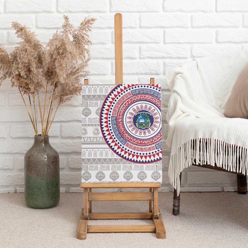 Liberia Canvas Wall Art African Tribal Pattern