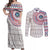 Liberia Couples Matching Off Shoulder Maxi Dress and Long Sleeve Button Shirt African Tribal Pattern