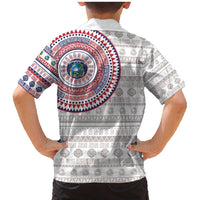 Liberia Family Matching Mermaid Dress and Hawaiian Shirt African Tribal Pattern