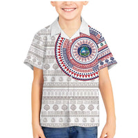 Liberia Family Matching Mermaid Dress and Hawaiian Shirt African Tribal Pattern