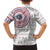 Liberia Family Matching Off Shoulder Short Dress and Hawaiian Shirt African Tribal Pattern