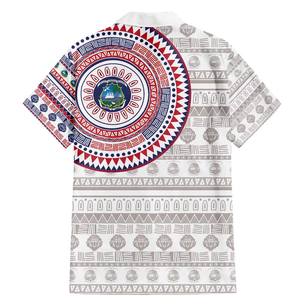 Liberia Family Matching Puletasi and Hawaiian Shirt African Tribal Pattern