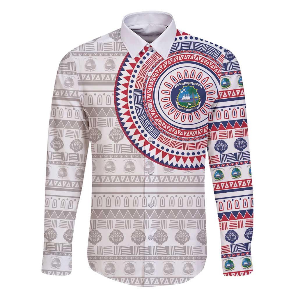 Liberia Family Matching Puletasi and Hawaiian Shirt African Tribal Pattern