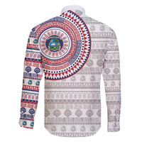 Liberia Family Matching Puletasi and Hawaiian Shirt African Tribal Pattern