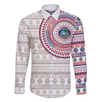 Liberia Family Matching Short Sleeve Bodycon Dress and Hawaiian Shirt African Tribal Pattern