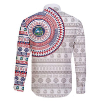 Liberia Family Matching Short Sleeve Bodycon Dress and Hawaiian Shirt African Tribal Pattern