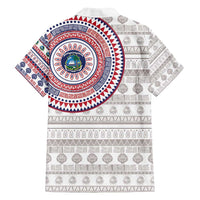 Liberia Family Matching Summer Maxi Dress and Hawaiian Shirt African Tribal Pattern