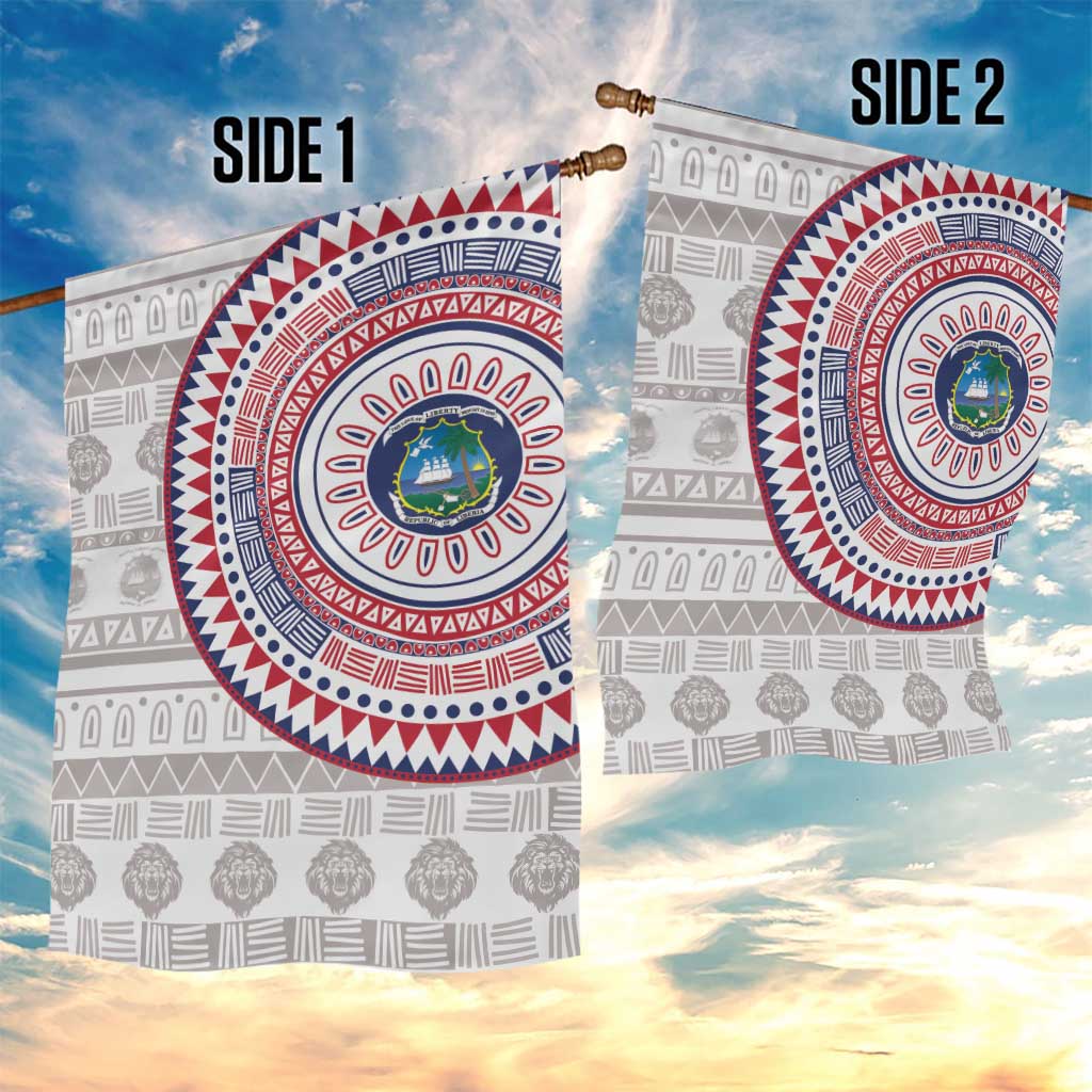 Liberia Garden Flag African Tribal Pattern