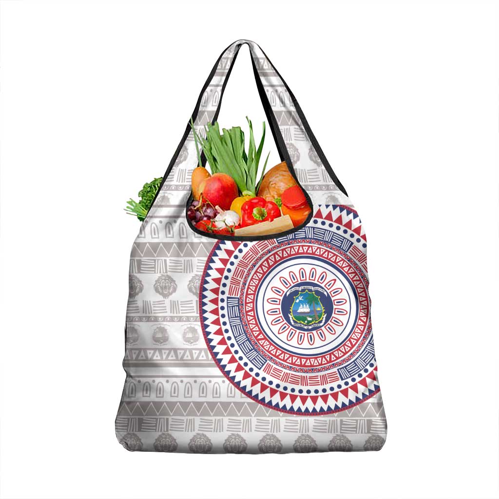 Liberia Grocery Bag African Tribal Pattern