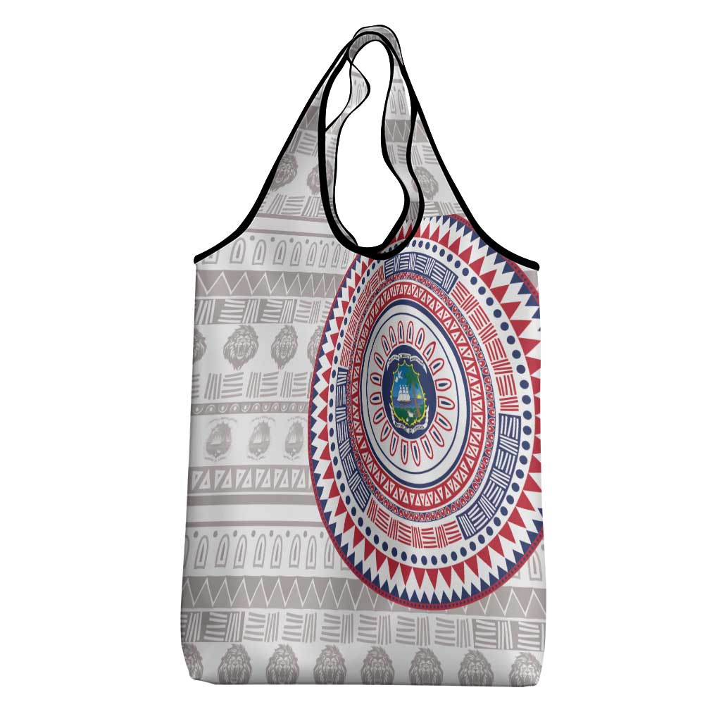Liberia Grocery Bag African Tribal Pattern
