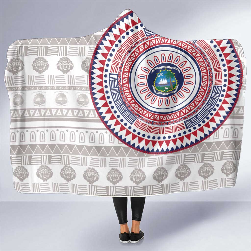 Liberia Hooded Blanket African Tribal Pattern